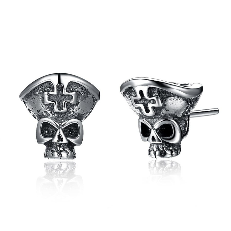 S925 Sterling Silver Earrings Fashion Retro Personality Stud Earrings Earrings