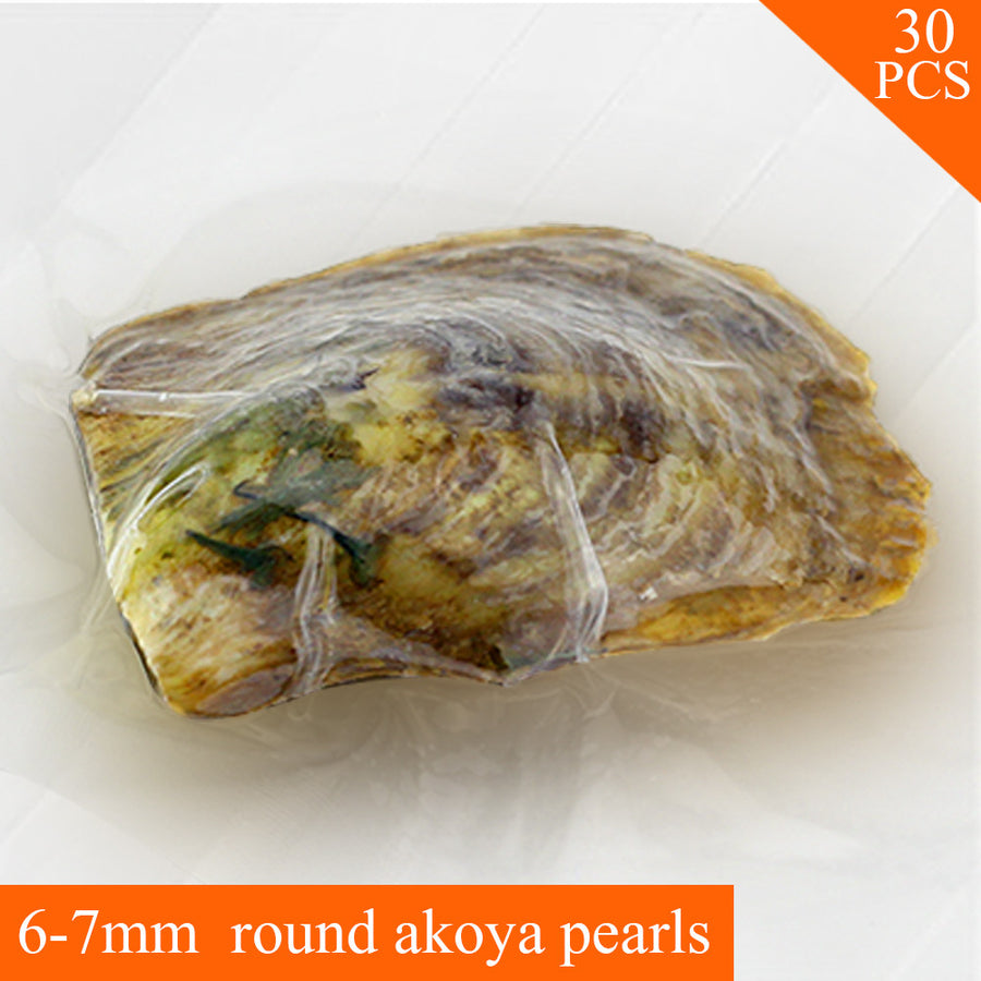 30pc vaccum-packed saltwater pearls |Saltwater Akoya oyster