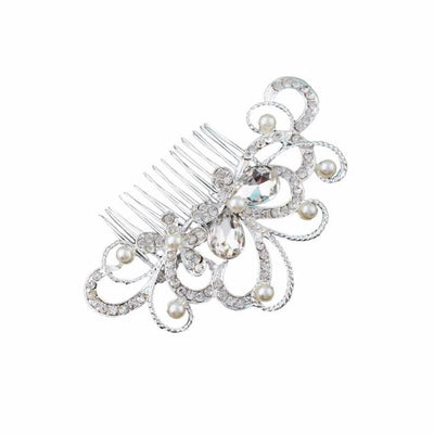 Butterfly Diamond Pearl Hairpin
