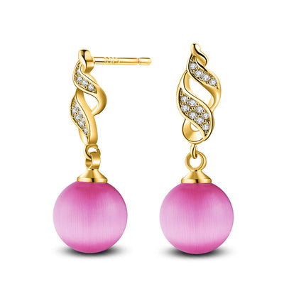 Pearl Rhinestone Ear Stud