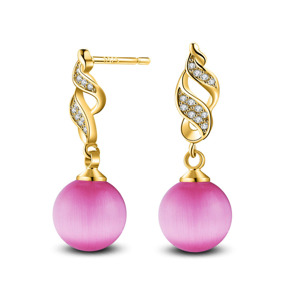 Pearl Rhinestone Ear Stud