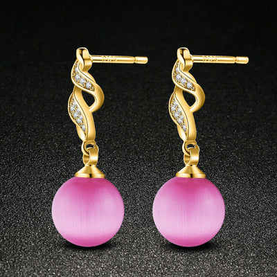Pearl Rhinestone Ear Stud