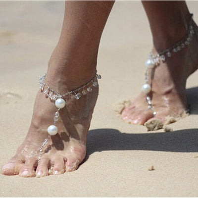 Imitation Pearl Anklet