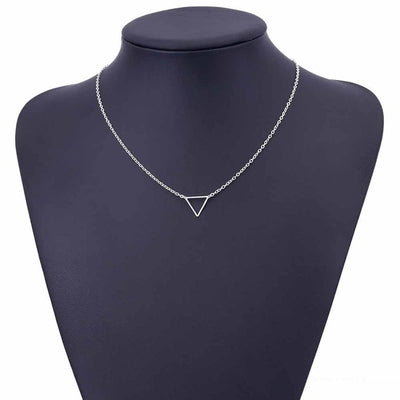 Tiny triangle Pendant Necklace