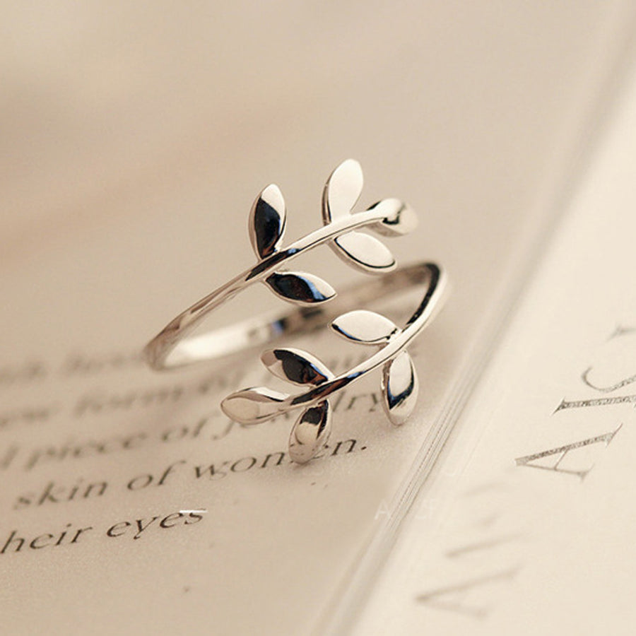 Olive branch ring