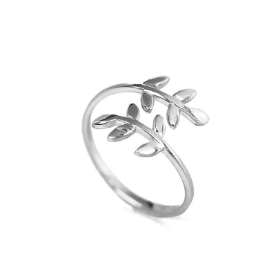 Olive branch ring